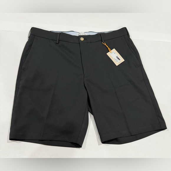 New! Peter Millar Men's Charcoal Flat Front Designer Dress Shorts New! Peter Millar Men's Charcoal Flat Front Designer Dress Shorts
